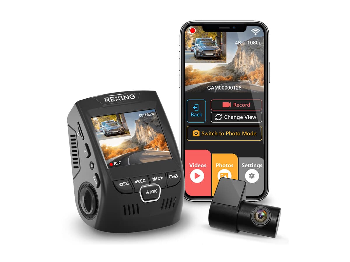 Rexing V1P 4K Dual Channel Dash Cam