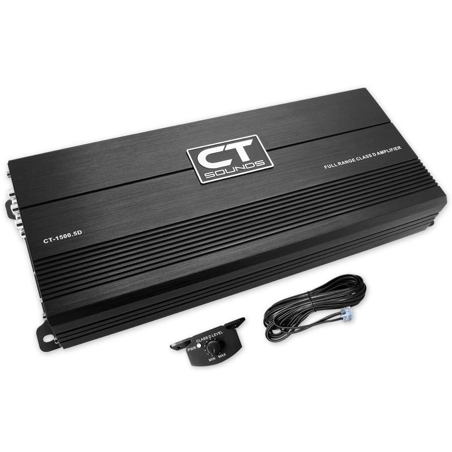 CT Sounds CT-1500.5D 1800W Full-Range Class D 5-Channel Car Amplifier
